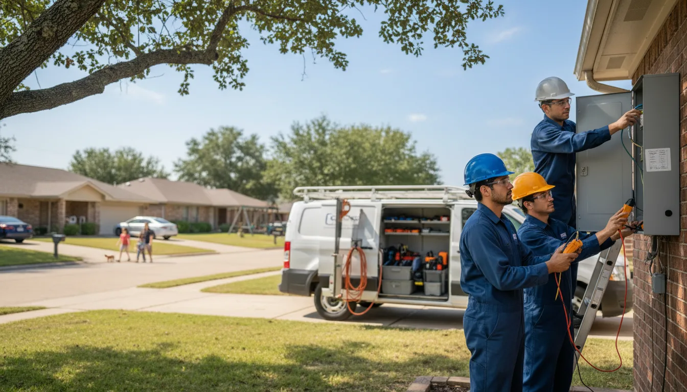 Certified electrician providing emergency electrical services in Higginsville, MO